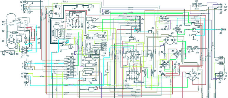 Электросхема ЛуАЗ 969М